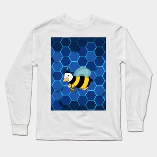 Bee  Doo Doo duck BLue Long Sleeve T-Shirt